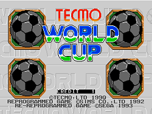 Tecmo World Cup (Mega Play) Title Screen