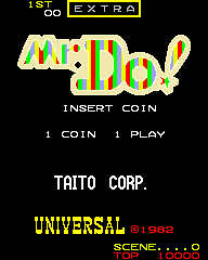 Mr. Do! (Taito) Title Screen
