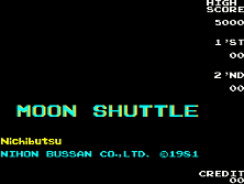 Moon Shuttle (US? set 1) Title Screen