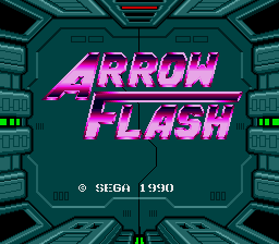 Arrow Flash (Mega-Tech) Title Screen