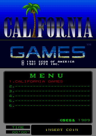 California Games (Mega-Tech) Title Screen