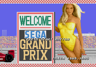 Super Monaco GP (Mega-Tech) Title Screen
