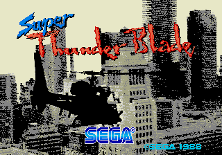 Super Thunder Blade (Mega-Tech) Title Screen