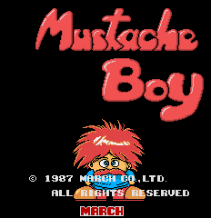 Mustache Boy (Japan) Title Screen