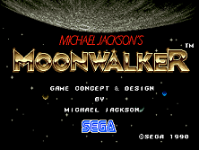 Michael Jackson's Moonwalker (World) (FD1094/8751 317-0159) Title Screen