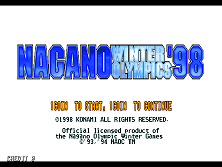 Nagano Winter Olympics '98 (GX720 EAA) Title Screen