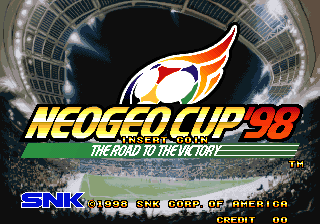 Neo-Geo Cup '98 - The Road to the Victory Title Screen