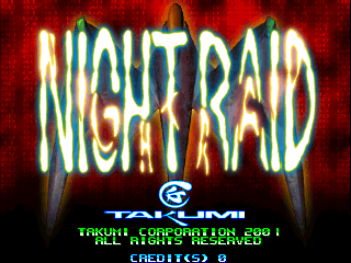 Night Raid (V2.03J 2001/02/26 17:00) Title Screen
