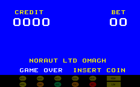 Noraut Deluxe Poker (console) Title Screen