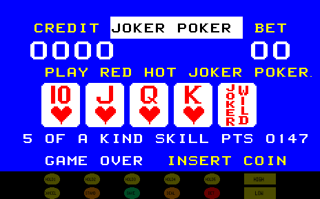 Noraut Red Hot Joker Poker (alt HW) Title Screen