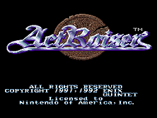 Act Raiser (Nintendo Super System) Title Screen
