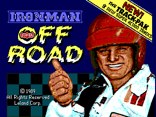 Ironman Ivan Stewart's Super Off-Road Track-Pak (2 Players) Title Screen