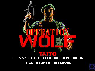 Operation Wolf (World, set 2) Title Screen