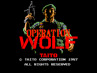 Operation Wolf (Japan) Title Screen
