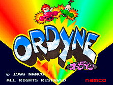 Ordyne (Japan, English Version) Title Screen