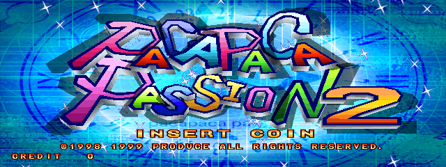 Paca Paca Passion 2 (Japan, PKS1/VER.A) Title Screen