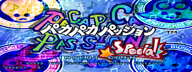 Paca Paca Passion Special (Japan, PSP1/VER.A) Title Screen