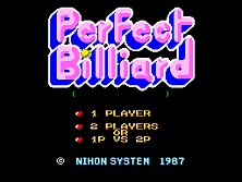 Perfect Billiard Title Screen