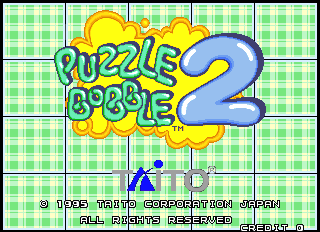 Puzzle Bobble 2 (Ver 2.3O 1995/07/31) Title Screen