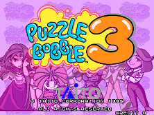 Puzzle Bobble 3 (Ver 2.1O 1996/09/27) Title Screen