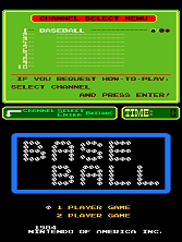 Baseball (PlayChoice-10) Title Screen