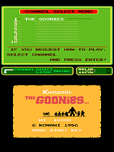 The Goonies (PlayChoice-10) Title Screen