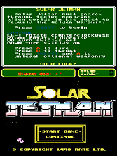 Solar Jetman (PlayChoice-10) Title Screen