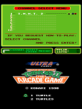 Teenage Mutant Ninja Turtles II: The Arcade Game (PlayChoice-10) Title Screen