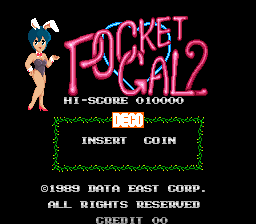 Pocket Gal 2 (Japanese) Title Screen