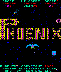 Phoenix (Centuri, set 2) Title Screen