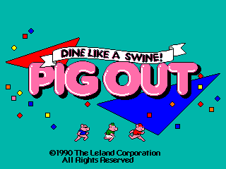Pig Out: Dine Like a Swine! (set 1) Title Screen