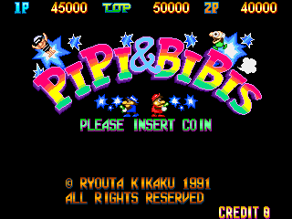 Pipi & Bibis / Whoopee!! (bootleg) Title Screen
