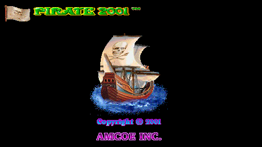 Pirate 2001 (Version 2.5E Dual) Title Screen