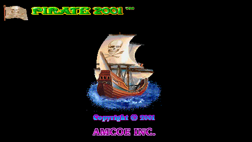 Pirate 2001 (Version 2.40XT, set 2) Title Screen