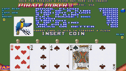 Pirate Poker II (Version 2.4E Dual) Title Screen