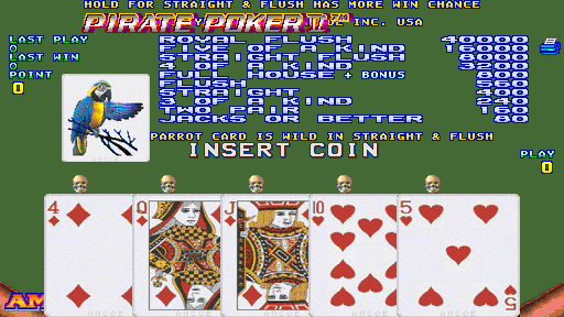 Pirate Poker II (Version 2.2R, set 1) Title Screen