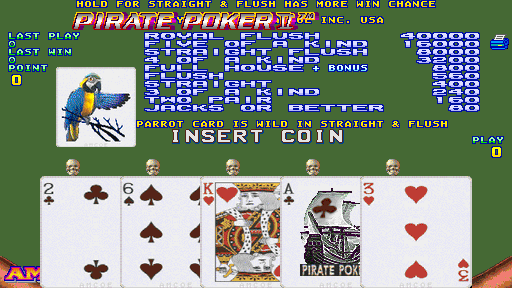 Pirate Poker II (Version 2.2R, set 2) Title Screen