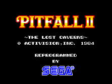 Pitfall II (315-5093) Title Screen
