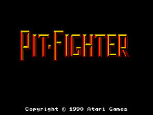 Pit Fighter (rev 9) Title Screen