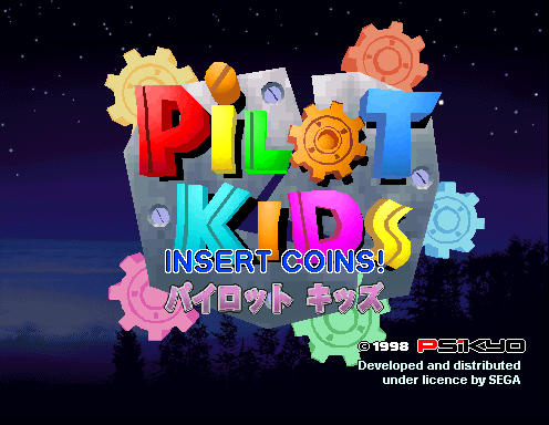 Pilot Kids (Model 2B, Revision A) Title Screen
