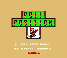 Pole Position II (Japan) Title Screen