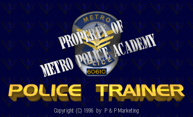 Police Trainer (Rev 1.3) Title Screen