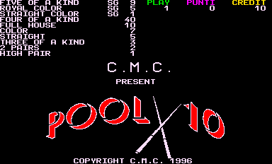 Pool 10 (Italian, set 2) Title Screen