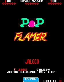 Pop Flamer (bootleg on Naughty Boy PCB) Title Screen