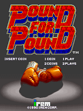 Pound for Pound (World) Title Screen