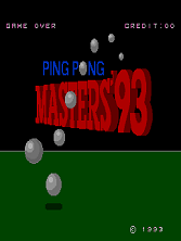 Ping Pong Masters '93 Title Screen