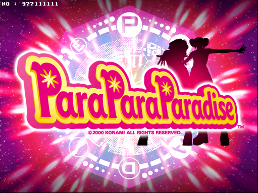 ParaParaParadise v1.1 Title Screen