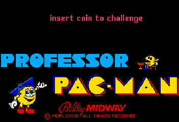 Professor Pac-Man Title Screen
