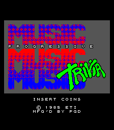Progressive Music Trivia (Question set 3) Title Screen