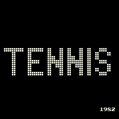 Tennis (bootleg of Pro Tennis) Title Screen